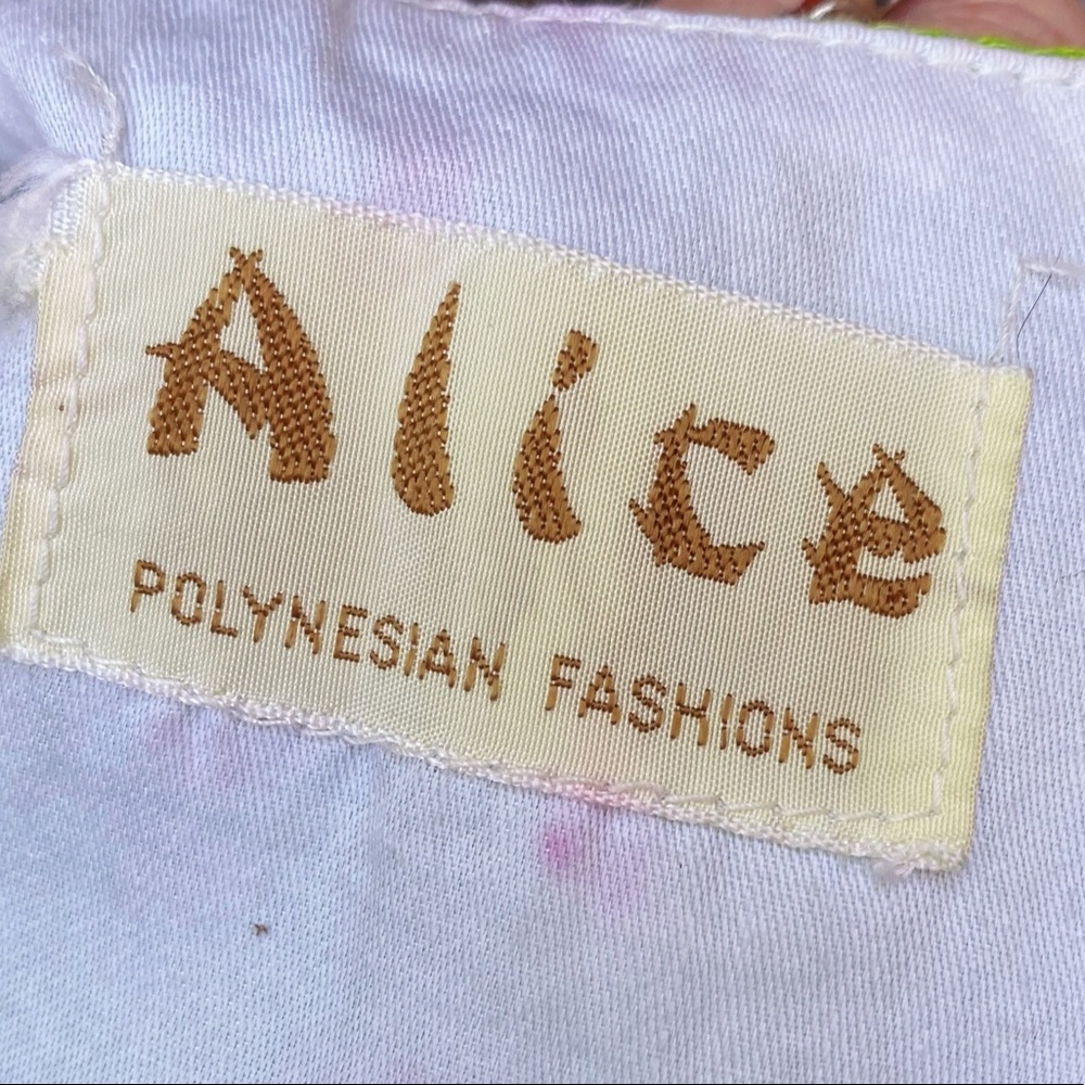 SOLD Alice Barkcloth Daisy Explosion Midi Dress - Picture 7 of 8